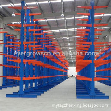 Ce And Iso Certificated Steel Heavy Duty Cantilever Rack/Long Pipe Racking/Adjustable Steel Shelving Storage Rack Shelves